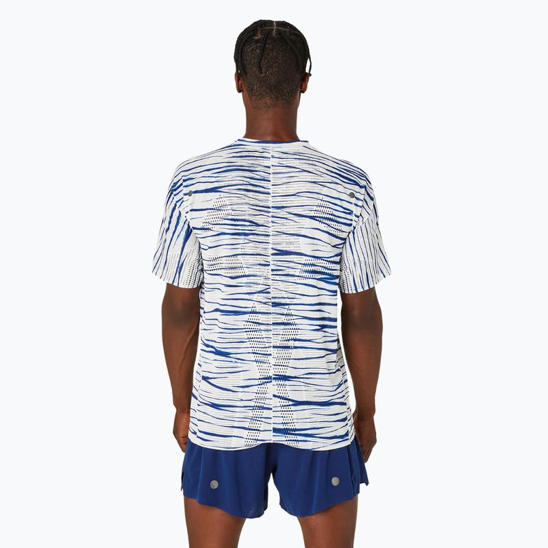 Koszulka do biegania męska ASICS Metarun Shibori Top brich/blue expanse 3