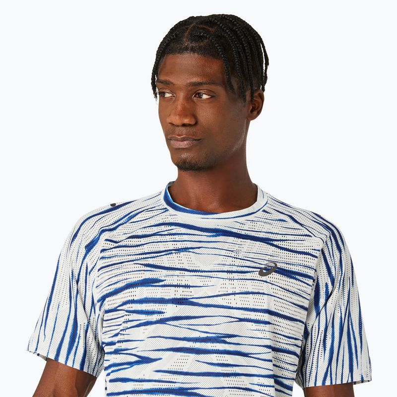 Koszulka do biegania męska ASICS Metarun Shibori Top brich/blue expanse 4