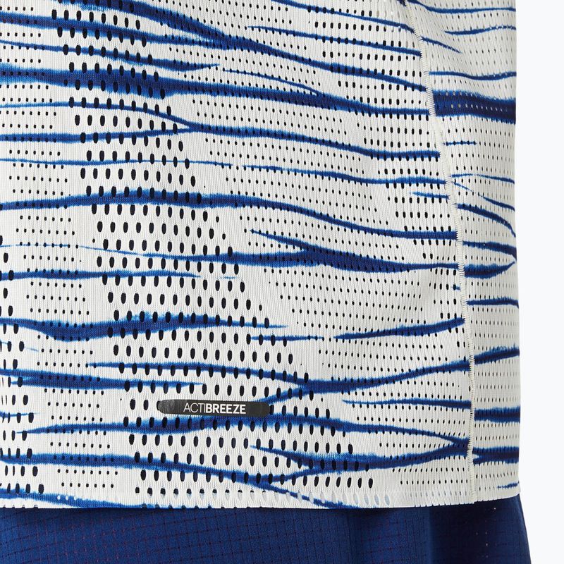 Koszulka do biegania męska ASICS Metarun Shibori Top brich/blue expanse 5