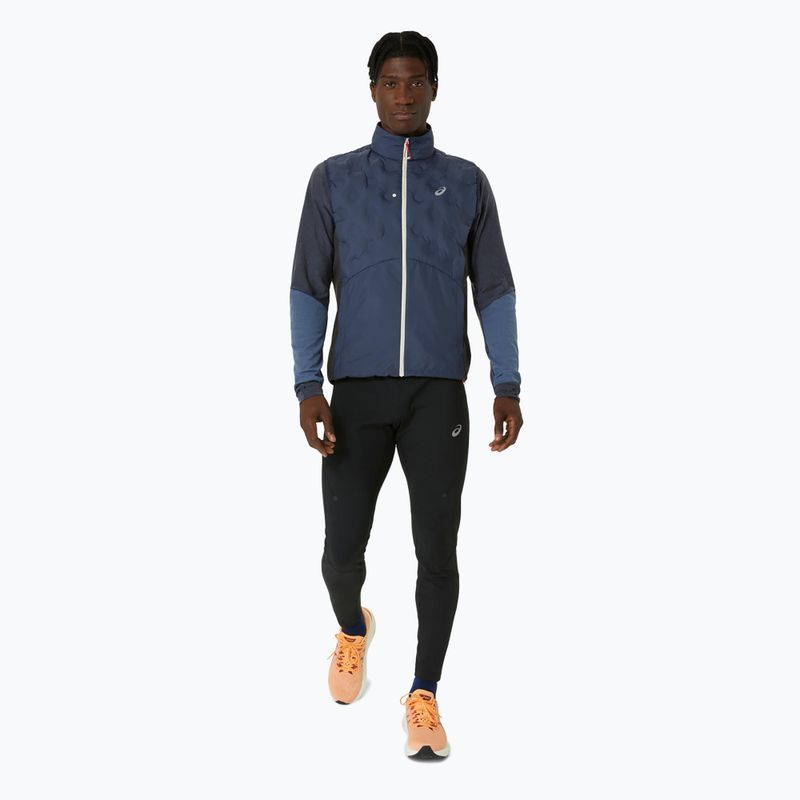 Pánská běžecká bunda bez rukávů ASICS Road Winter Midnight 2