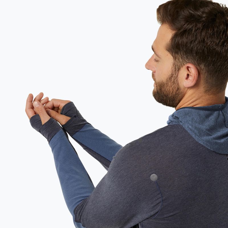 Pánská běžecká mikina ASICS Metarun Winter LS Hoodie Midnight 7