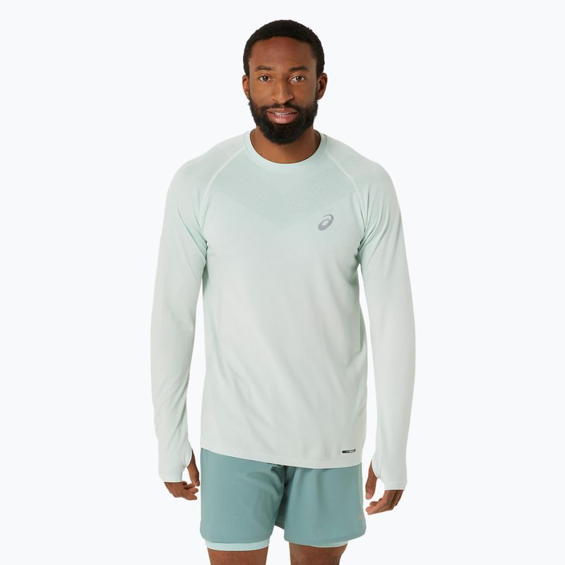 Longsleeve do biegania męski ASICS Seamless light celadon/birch
