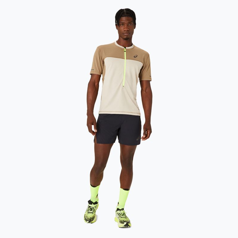 Pánské běžecké tričko ASICS Fujitrail feather grey/pepper 2