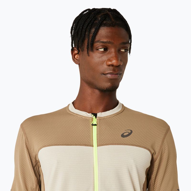 Pánské běžecké tričko ASICS Fujitrail feather grey/pepper 4