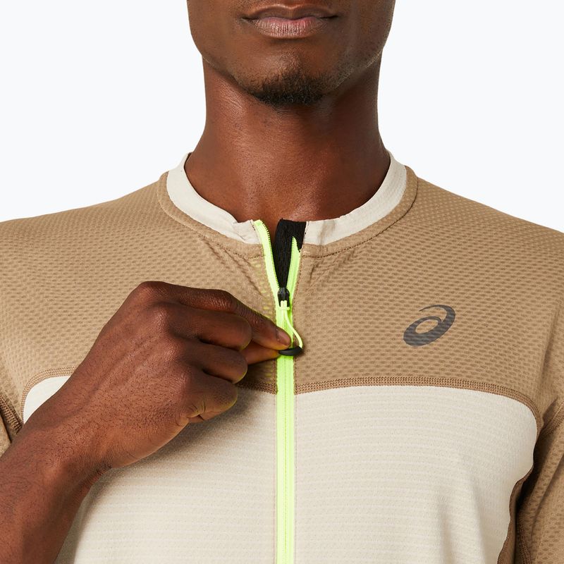 Pánské běžecké tričko ASICS Fujitrail feather grey/pepper 5