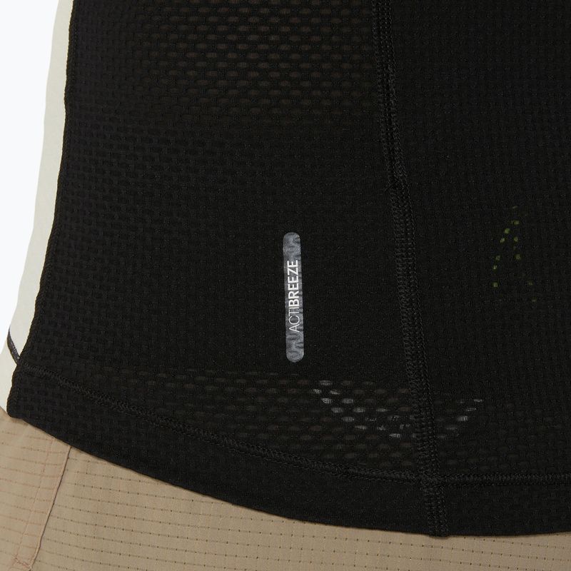 Dámské běžecké tričko ASICS Fuijtrail Top oatmeal/performance black 6