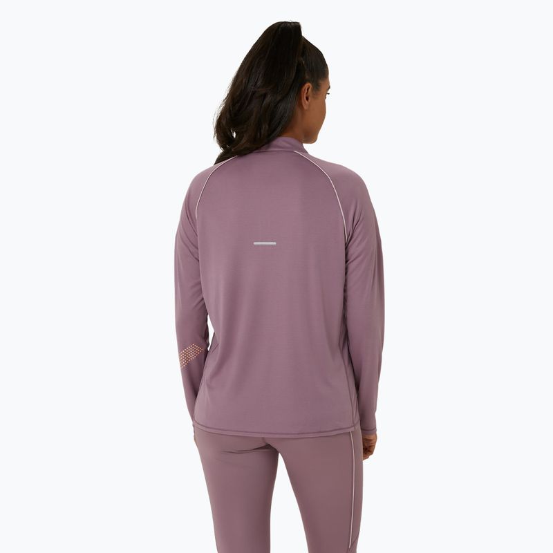 Dámské běžecké tričko longsleeve  ASICS Icon 1/2 Zip dusty mauve/watershed rose 3