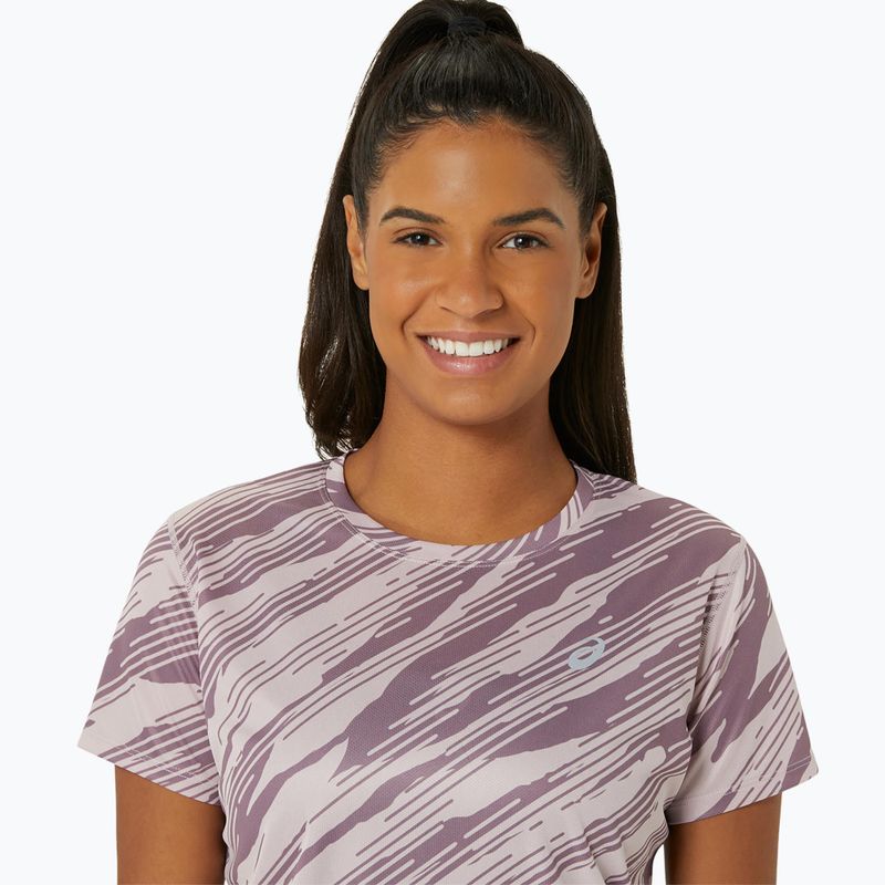 Dámské běžecké tričko ASICS s celoplošným potiskem Waterhed rose/dusty mauve 4