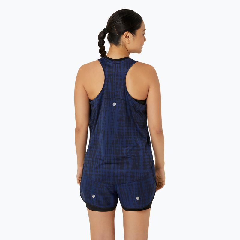 Dámské běžecké tílko tank top ASICS Road All Over Print Tank midnight 3