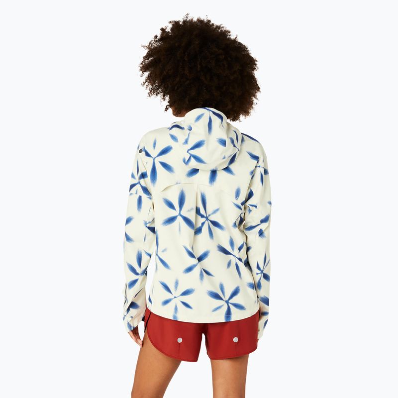 Kurtka do biegania damska ASICS Metarun Shibori Waterproof birch/blue expanse 3