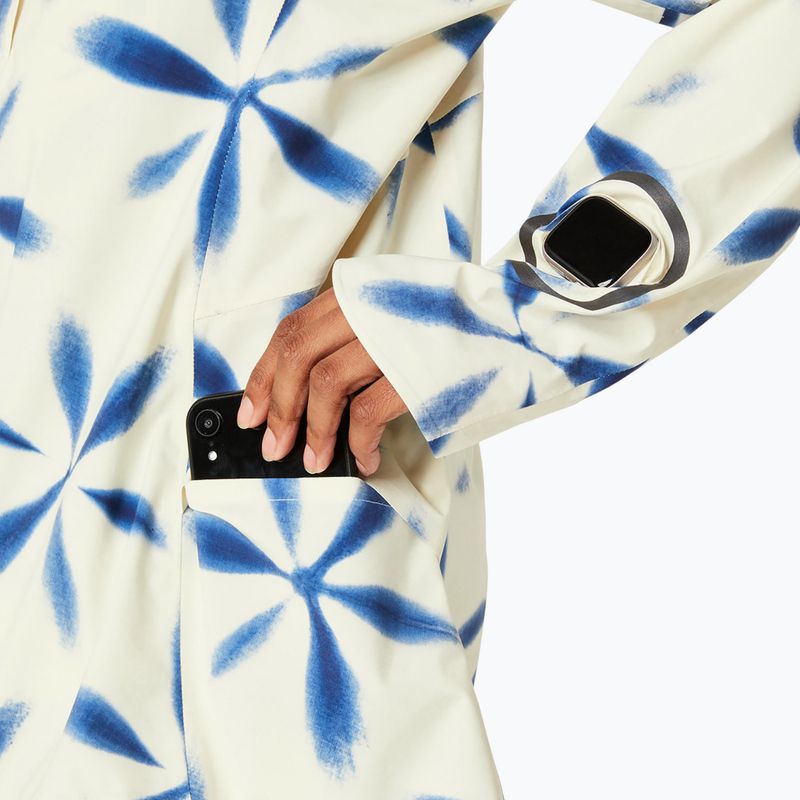 Kurtka do biegania damska ASICS Metarun Shibori Waterproof birch/blue expanse 8