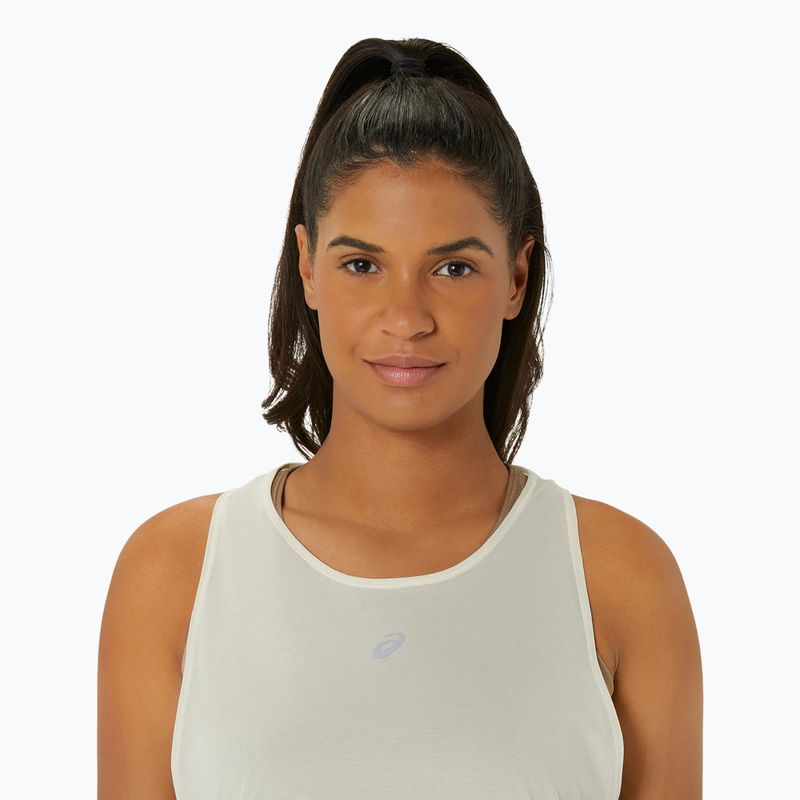 Koszulka do biegania 2w1 damska ASICS Nagino Run Tank oatmeal/pepper 5