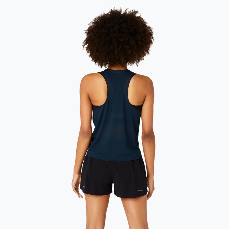 Dámské běžecké tílko tank top  ASICS Light Graphic Tank french blue/safety yellow 3