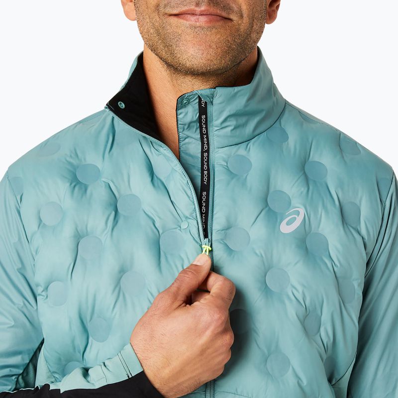 Pánská běžecká bunda ASICS Road Winter celadon 5