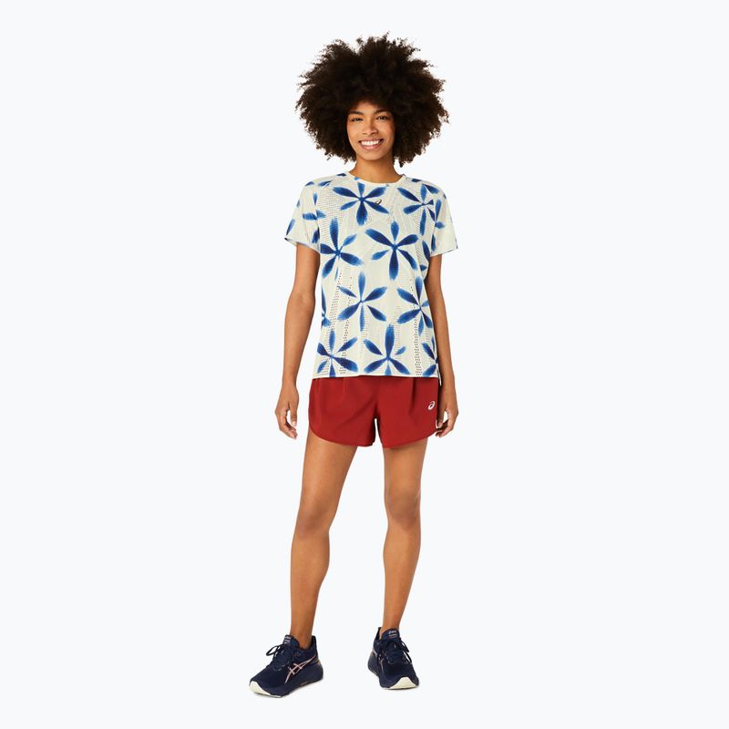 Dámské běžecké tričko ASICS Metarun Shibori Top brich/blue expanse 2