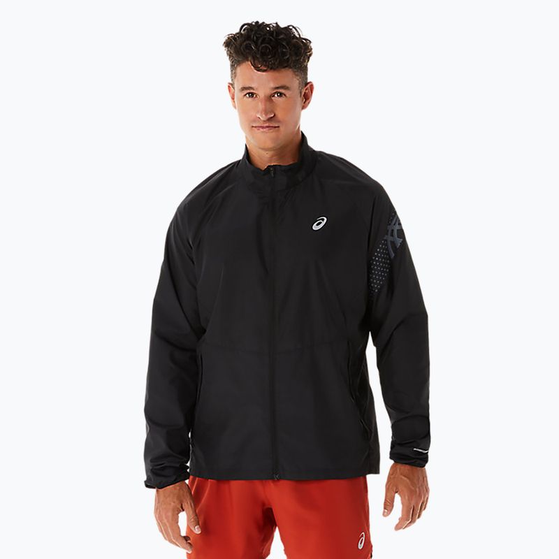 Kurtka do biegania męska ASICS Icon performance black/stadium orange