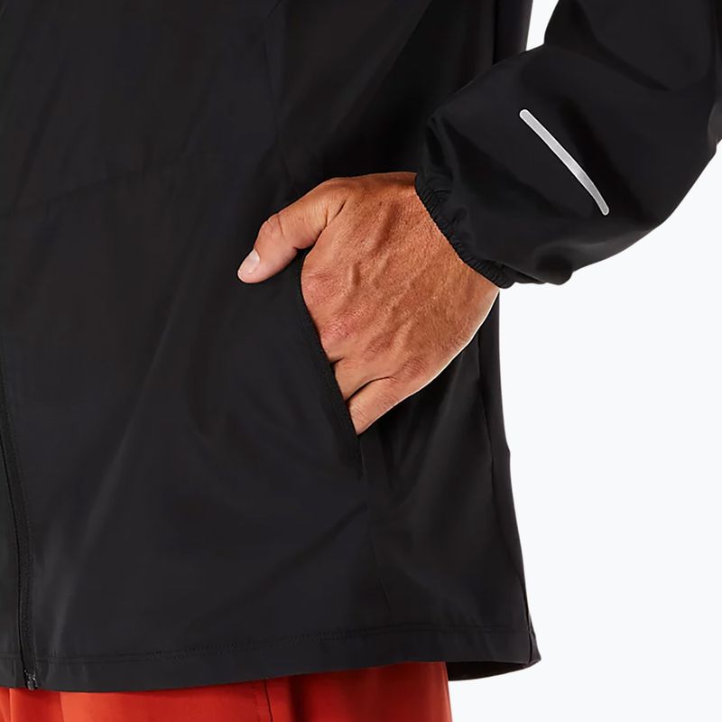 Pánská běžecká bunda  ASICS Icon performance black / stadium orange 8