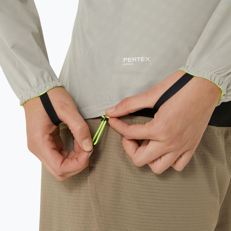 Pánská běžecká bunda ASICS Fujitrail Waterproof oatmeal 8