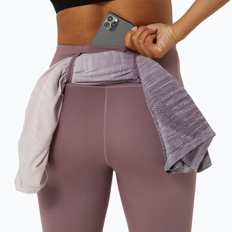 Dámské běžecké legíny ASICS High Waist Capri dusty mauve 7