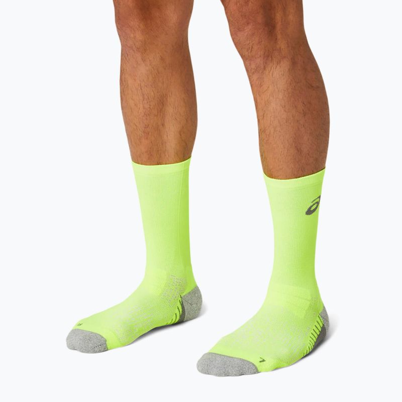 Běžecké ponožky ASICS Performance Run Crew safety yellow 4