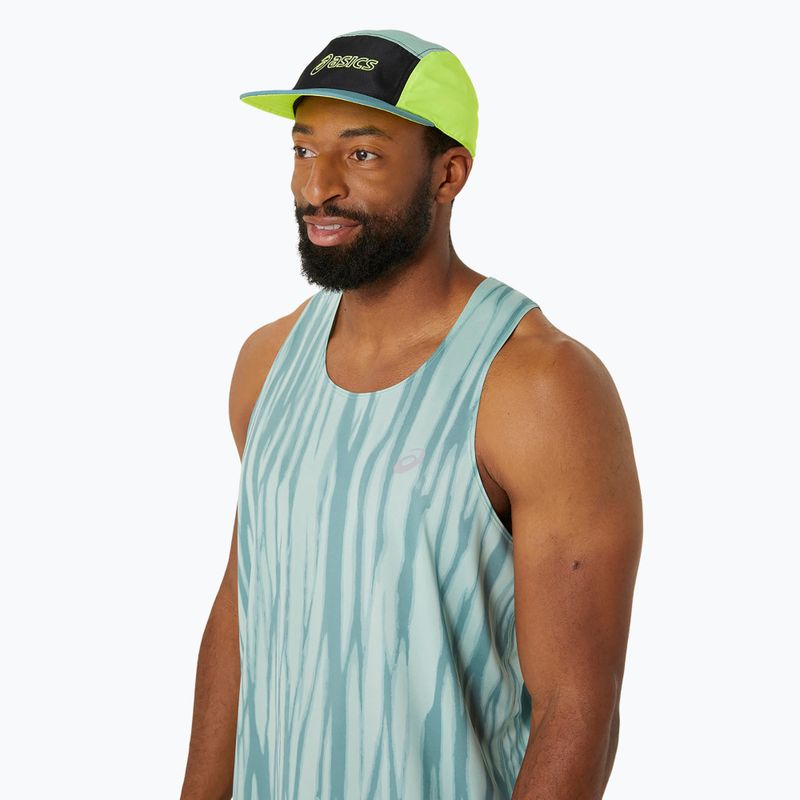 Kšiltovka  ASICS 5 Panel celadon/safety yellow 4