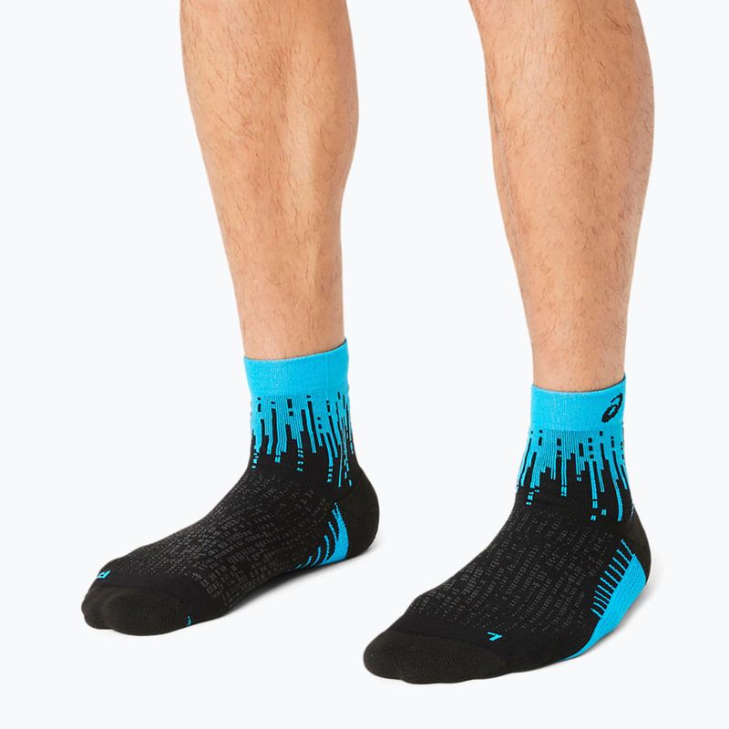 Běžecké ponožky ASICS Performance Run Quarter digital aqua 3