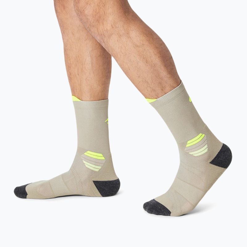 Běžecké ponožky ASICS Fujitrail Run Crew pepper/sefety yellow 5