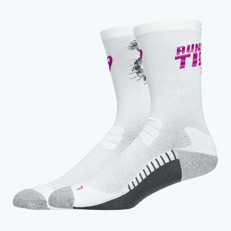 Běžecké ponožky ASICS Performance Run Crew brilliant white/bold magenta 2