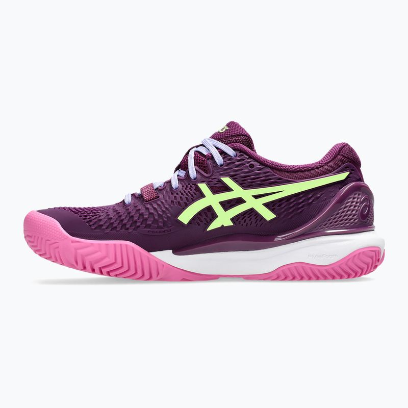 Dámské boty na padel ASICS Gel-Resolution 9 deep mauve/lime green 9