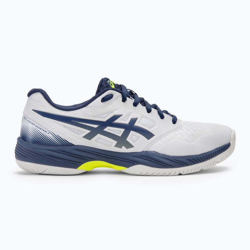 Pánské squashové boty ASICS Gel-Court Hunter 3 white/blue expanse 2