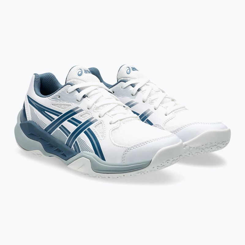 Dětské boty na házenou ASICS Gel-Powerbreak GS white/vintage indigo 10