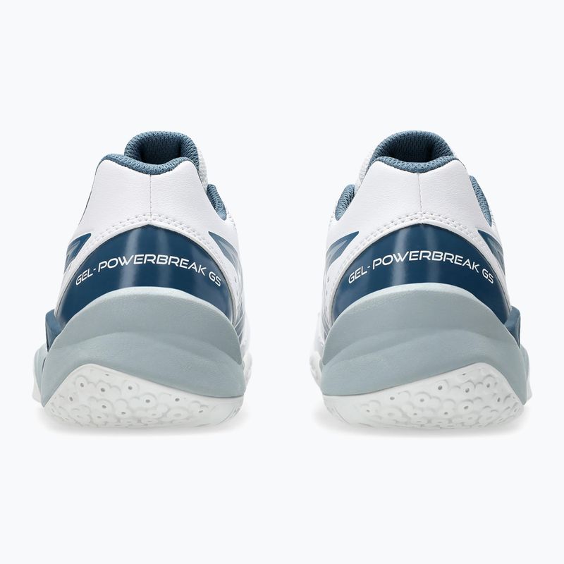 Dětské boty na házenou ASICS Gel-Powerbreak GS white/vintage indigo 11