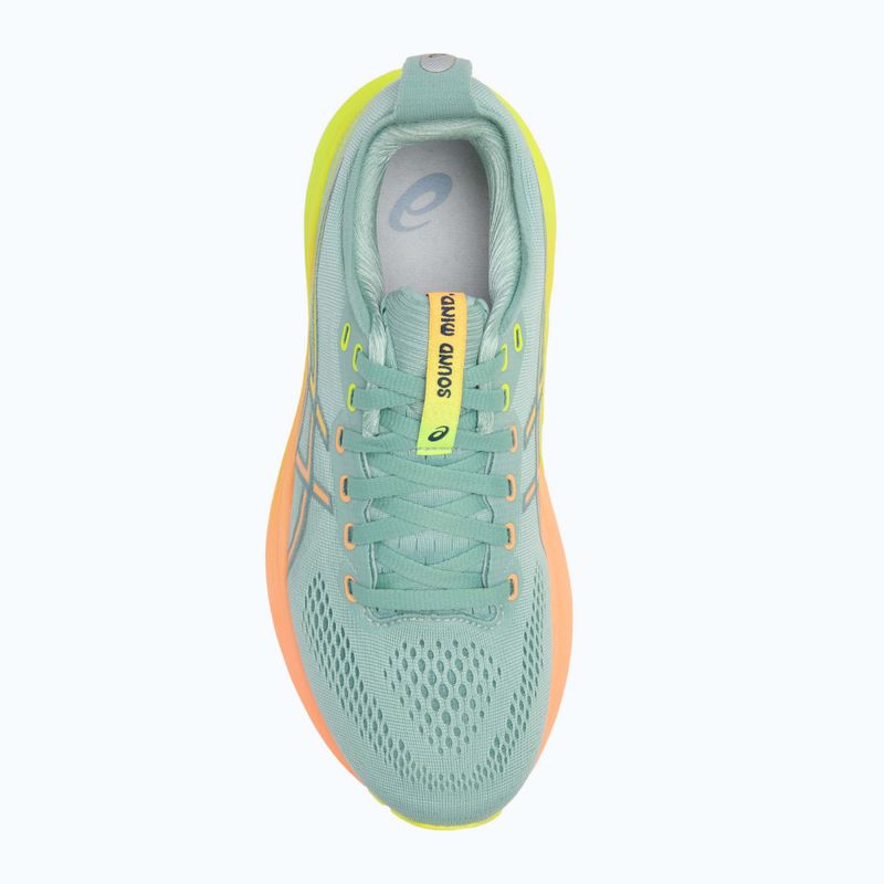 Buty do biegania damskie ASICS Gel-Kayano 31 Paris light celadon/safety yellow 6