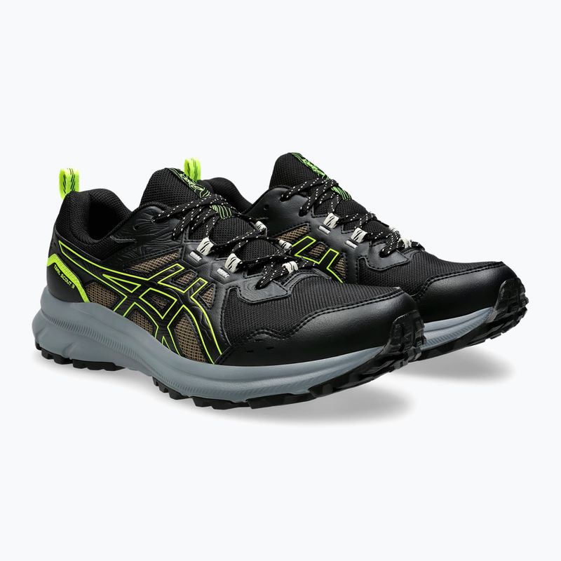 Pánské běžecké boty  ASICS Trail Scout 3 black/safety yellow 10