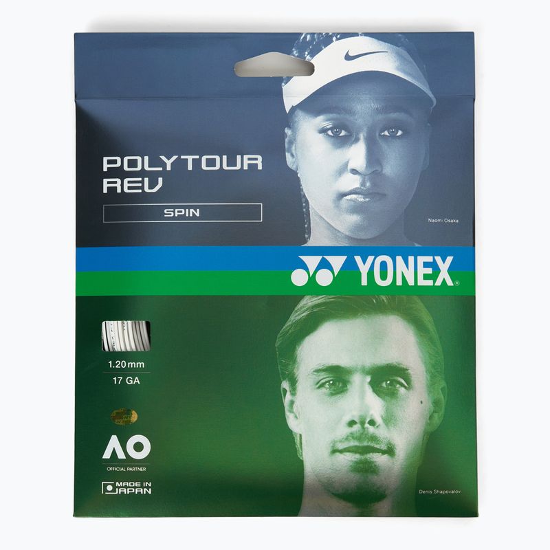 YONEX Poly Tour Rev 120 Set 12 m bílé struny NT120PRS1W
