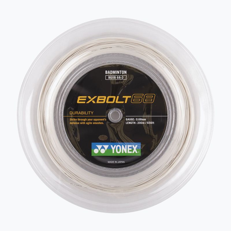 Badmintonové struny YONEX Exbolt 68 Set 10 m white