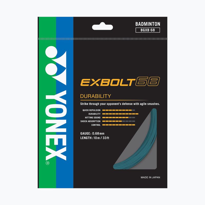 Badmintonové struny YONEX Exbolt 68 Set 10 m turquoise 2