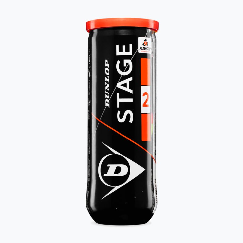 Tenisové míče Dunlop Stage 2 3 pack orange 2