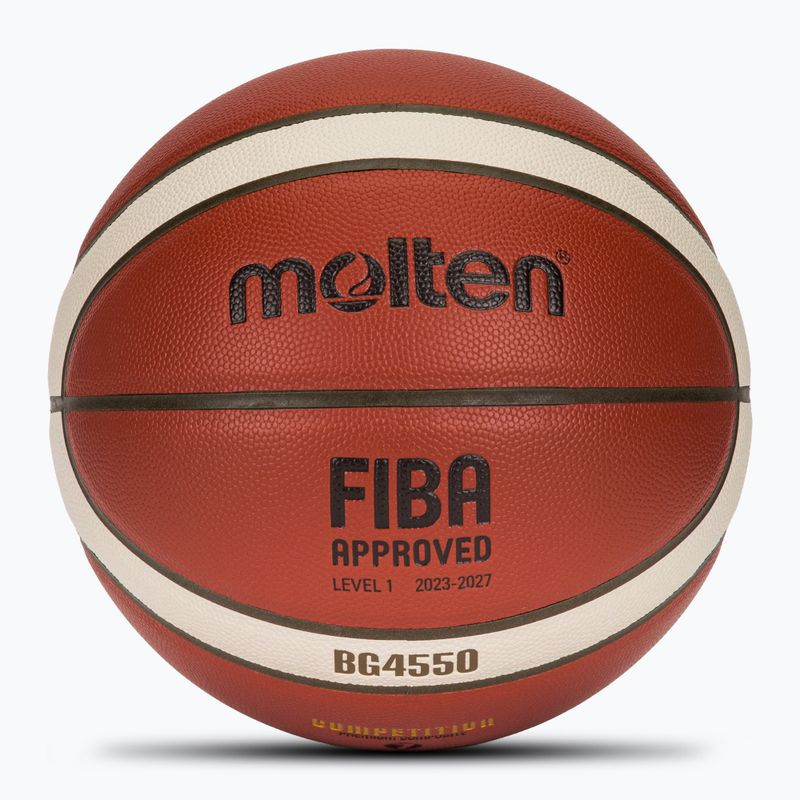 Basketbalový míč Molten B7G4550 FIBA brown velikost 7