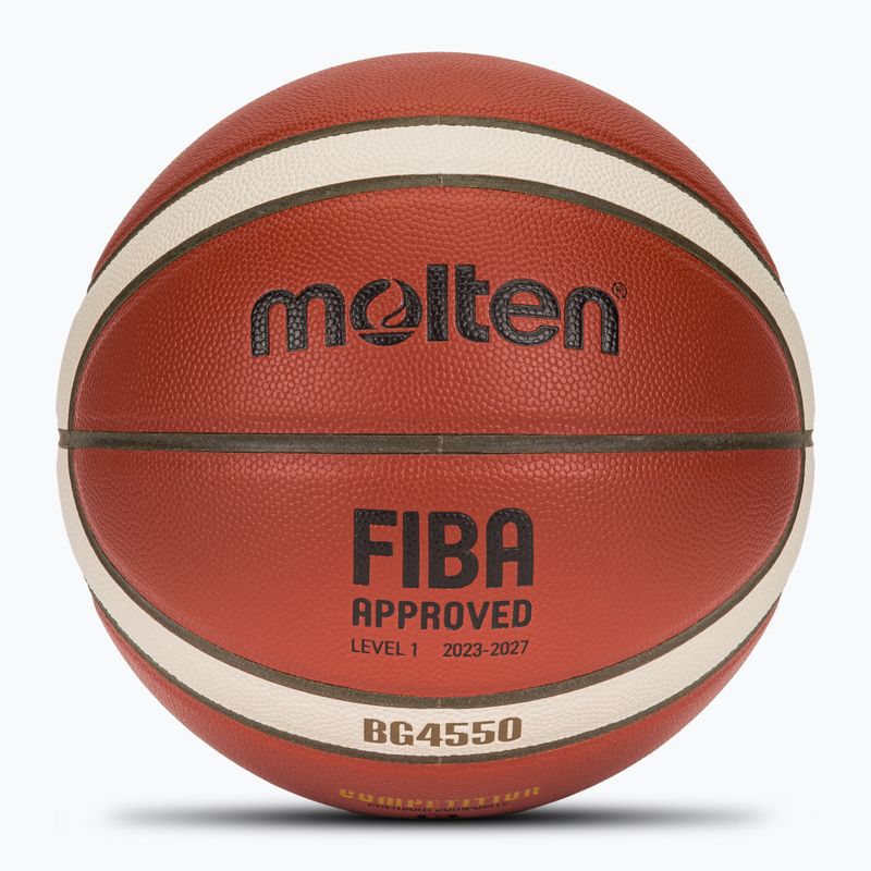 Basketbalový míč Molten B6G4550 FIBA brown velikost 6