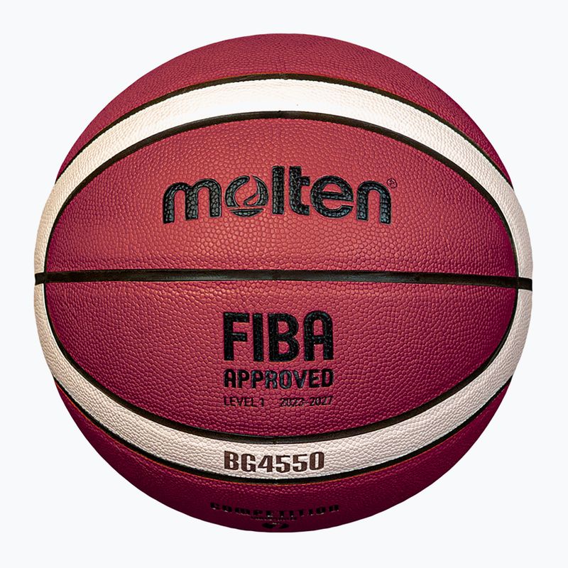 Basketbalový míč Molten B6G4550 FIBA brown velikost  6