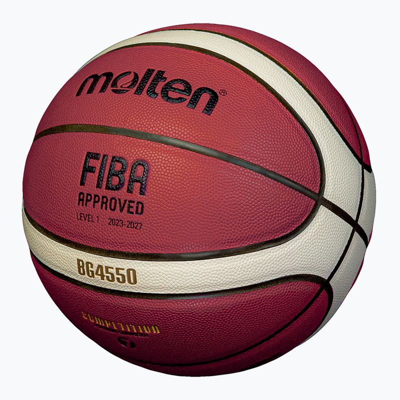 Basketbalový míč Molten B6G4550 FIBA brown velikost  6 2