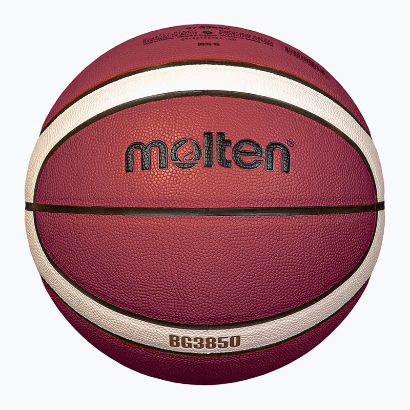 Basketbalový míč Molten B7G3850 FIBA brown velikost  7 2