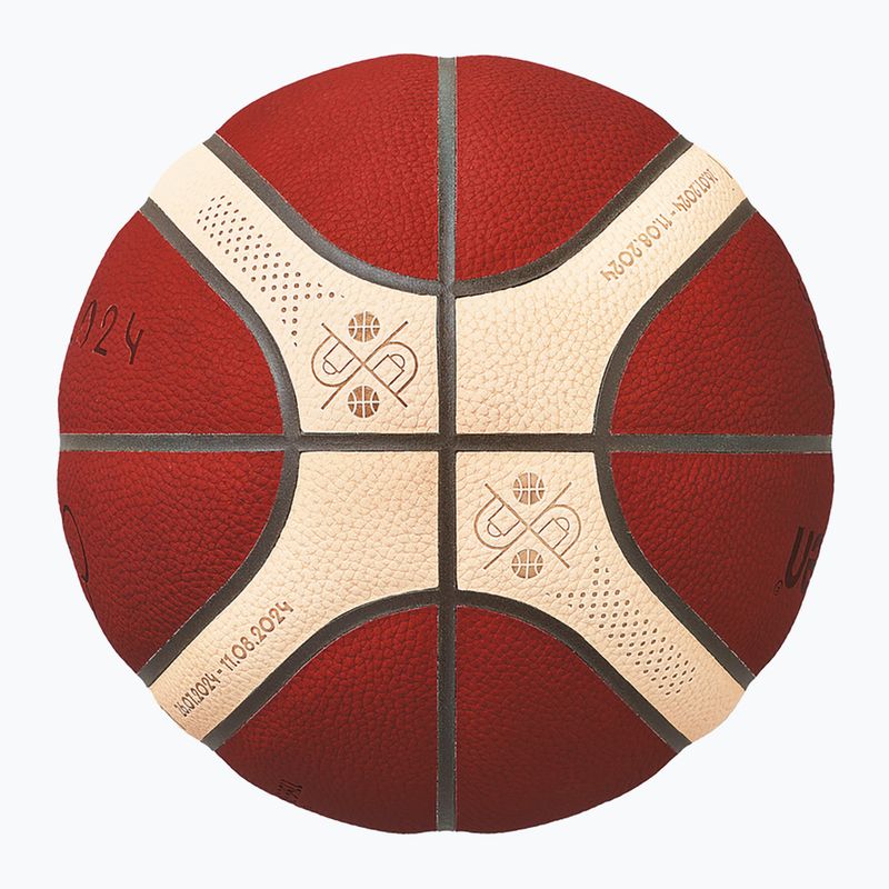 Basketbalový míč Molten B7G5000-S4F FIBA brown velikost  7 2