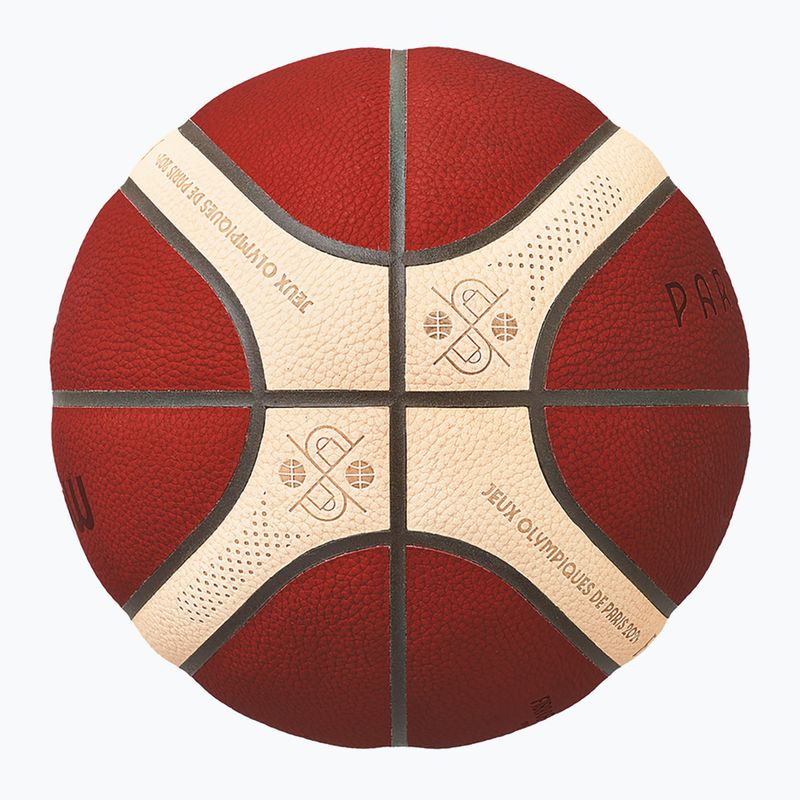Basketbalový míč Molten B7G5000-S4F FIBA brown velikost  7 3