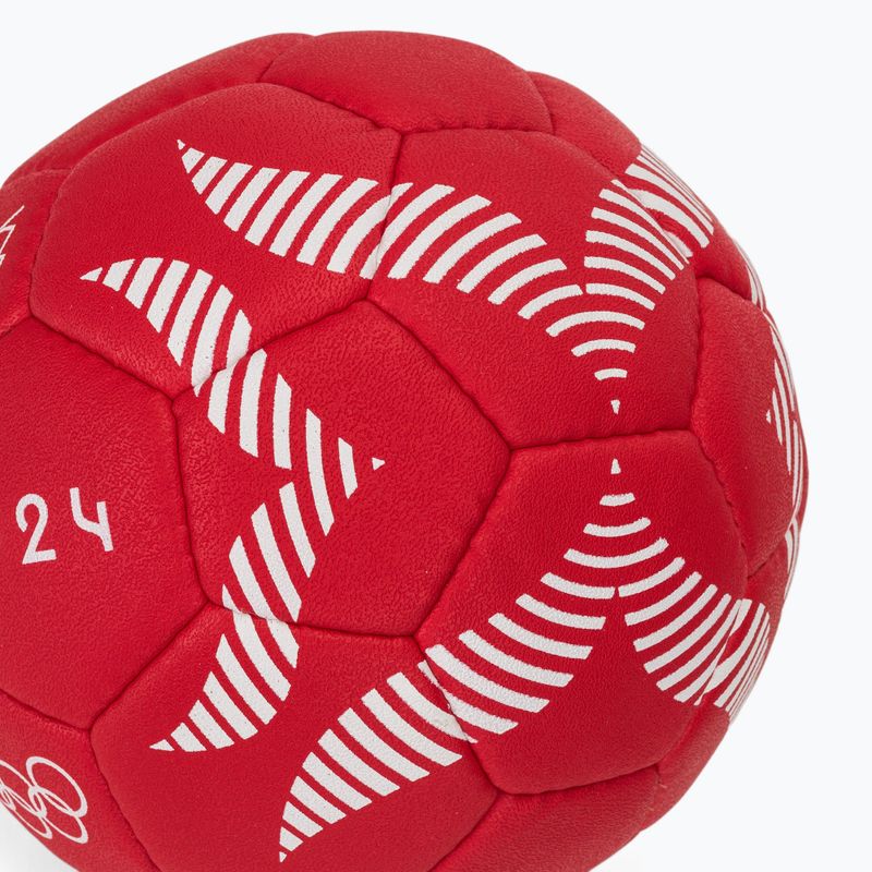 Míč na házenou  Molten H3A5000-S4F IHF OFFICIAL BALL PARIS 2024 red velikost 3 4