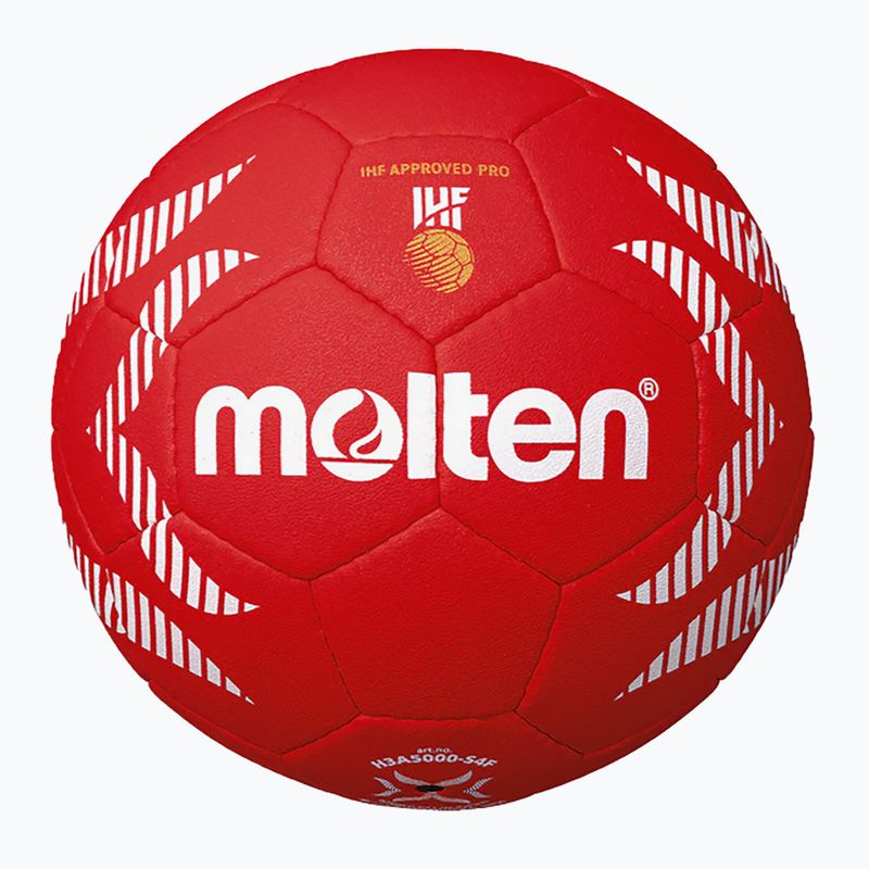 Míč na házenou  Molten H2A5000-S4F IHF OFFICIAL BALL PARIS 2024 red velikost 2 2
