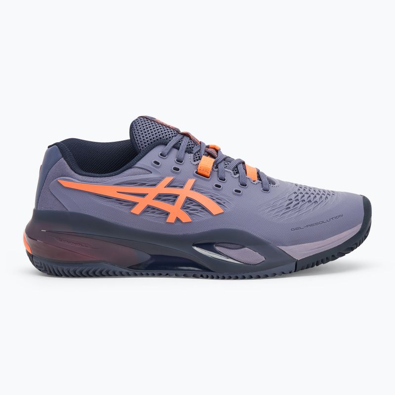 Buty do tenisa męskie ASICS Gel-Resolution X Clay greyish purple/ nova orange 2