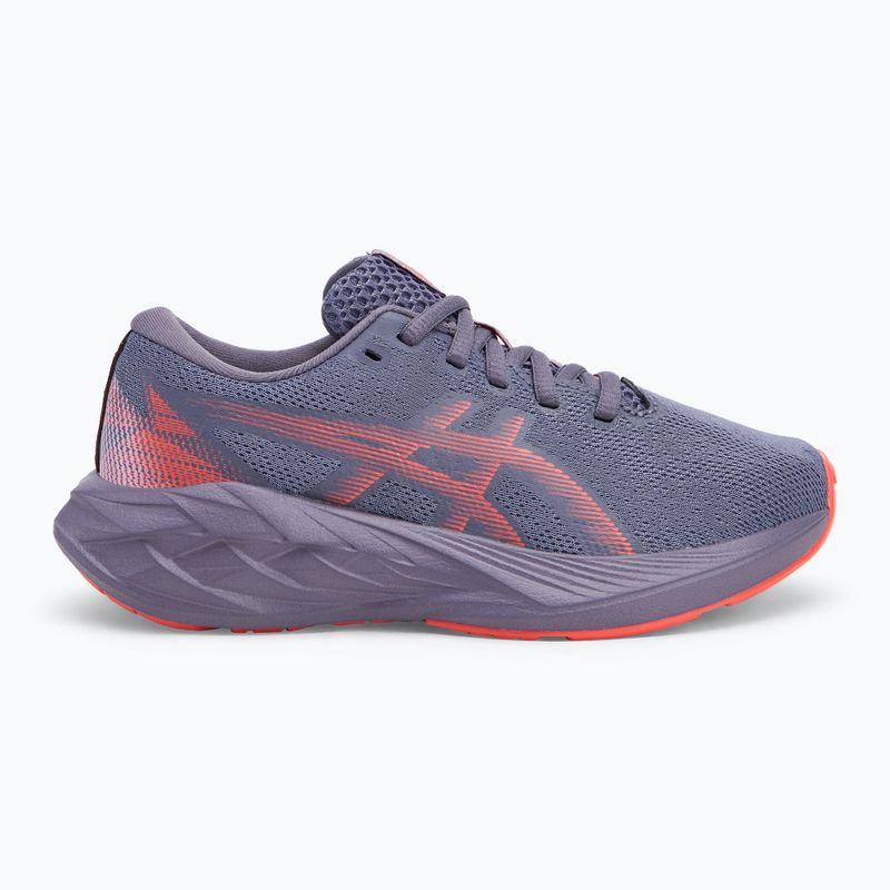 Buty do biegania dziecięce ASICS Novablast 5 GS greyish purple/coral reef 2