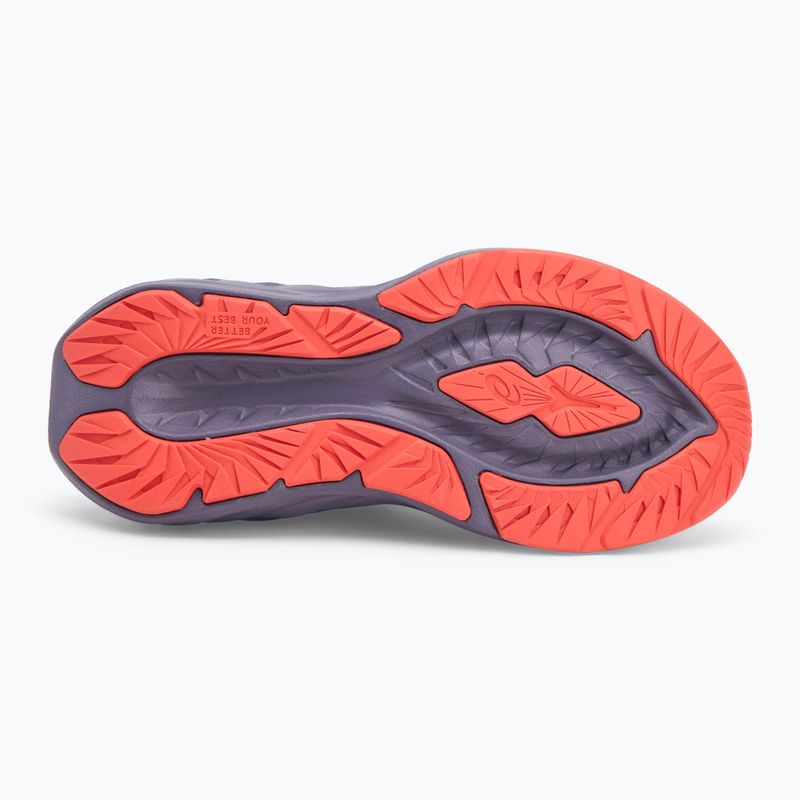 Buty do biegania dziecięce ASICS Novablast 5 GS greyish purple/coral reef 4